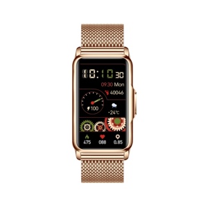 <span class=keywords><strong>Montre</strong></span> connectée H80 avec surveillance de la fréquence cardiaque, de la pression artérielle, de l'oxygène dans le sang, cadran personnalisable, <span class=keywords><strong>bracelet</strong></span> en acier, notifications, étanche, <span class=keywords><strong>bracelet</strong></span> intelligent - Product Image 2