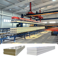 Machine de fabrication de panneaux sandwich isolés pour la construction de maisons