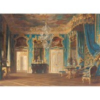 Papier peint non tissé 3D effet perspective, style Rococo Européen, motif peinture à l'huile dorée de luxe, pour décoration de studio photo