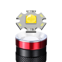 Lampe de poche tactique rechargeable USB 18650 Flash Light Zoomable P50 Forte Lumière Lampes de poche en alliage d'aluminium à longue portée