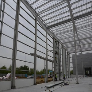 Maison en acier préfabriquée de style design industriel chinois moderne pour atelier abri d'auto nouvelle <span class=keywords><strong>construction</strong></span> immobilière - Product Image 3