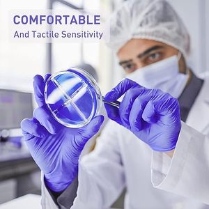 <strong>Disposable</strong> <strong>Nitrile</strong> Examination <strong>Gloves</strong>- Medical Powder Free Non-Sterile Surgical <strong>Nitrile</strong> Latex Exam <strong>Gloves</strong> - Product Image 4
