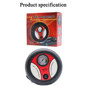 Portable filaire DC 12V voiture compresseur d'air Mini poche Cigarette éclairage universel pointeur affichage voiture pneu gonfleur - Product Image 6