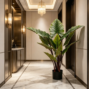 Plantas Artificiales de Taro Arcoíris Falsas al por Mayor para Recuerdos de Boda, Decoración para Eventos, Navidad, Año Nuevo, Fiestas y Cumpleaños - Product Image 4