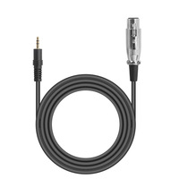 Câble audio 3,5 mm vers XLR femelle et XLR vers 3,5 mm pour carte son et mixeur d'ordinateur, conducteur en cuivre nu