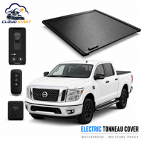Couverture de benne de camion électrique rétractable, couverture de benne de camion Nissan Navara 2021-2024, Toyota Hilux 2015-2024, couverture de benne de pick-up
