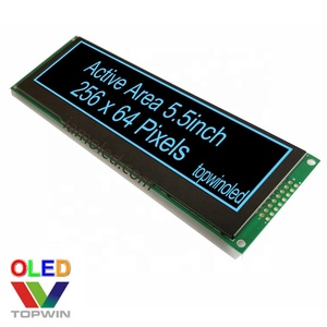 Topwin OLED màn hình <span class=keywords><strong>5</strong></span>.<span class=keywords><strong>5</strong></span> ''<span class=keywords><strong>5</strong></span>.<span class=keywords><strong>5</strong></span> inch <span class=keywords><strong>5</strong></span>.<span class=keywords><strong>5</strong></span> inch 256x64 pixels màu xanh 16 màu xám quy mô mô-đun ssd1322 tw56640560a01 với PCB board - Product Image 5