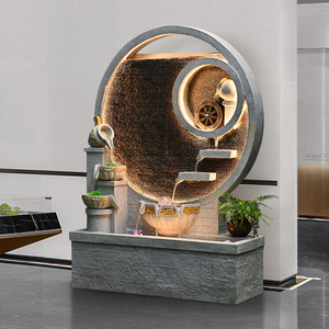 Fontaine murale à rideau d'eau Quanfangyuan 110-230V, décoration intérieure pour salon, salon de thé, bureau, Feng Shui - Product Image 3