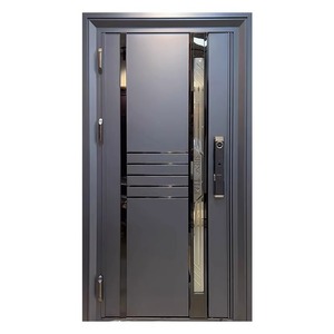 Venta caliente <span class=keywords><strong>puerta</strong></span> de entrada de <span class=keywords><strong>villa</strong></span> de estilo coreano 304 ventilación de acero inoxidable antirrobo <span class=keywords><strong>puerta</strong></span> de acero inoxidable de apertura única - Product Image 1