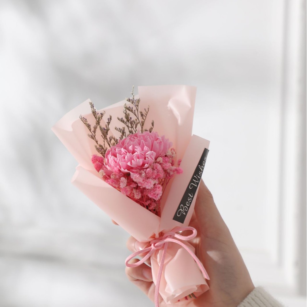 Papier poudre d'œillet rose moyen