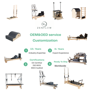 Barile in Legno <span class=keywords><strong>per</strong></span> Pilates Regolabile, Attrezzatura <span class=keywords><strong>per</strong></span> Pilates <span class=keywords><strong>per</strong></span> Palestra e Studio, Allenamento Core, Stretching della Colonna Vertebrale, Fitness OEM - Product Image 6