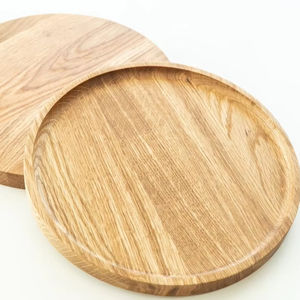 Plateau de service en bois de style rustique chic, durable, pour servir les repas et comme centre de table décoratif - Product Image 1