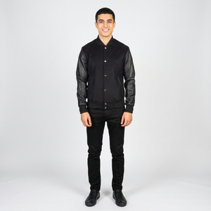 <b>Men's</b> Premium Quality Chenille Embroidery Leather <b>Baseball</b> <b>Jacket</b> Casual High Street CollegeBaseballjacket <b>for</b> <b>men</b> - Product Image 1