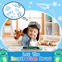 Tablette d'écriture LCD 8,5 pouces pour enfants, motif dinosaure vert, jouet de dessin effaçable en plastique, vente chaude