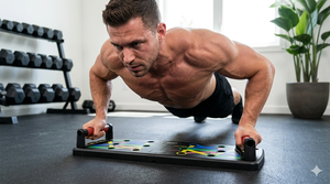 9-in-1 ABS Duurzame Verstelbare Opvouwbare Workout Stand Power Press Push-Up Board met Resistance <span class=keywords><strong>Bands</strong></span> voor Thuisgym Buikspieren - Product Image 3