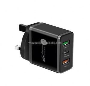 PD20W Fast Charging Mobile Phone Charger 5V3A EU US <b>UK</b> <b>Plug</b> PD+2USB Multi Port <b>Adapter</b> Charging Head - Product Image 5