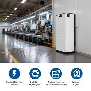 Bộ pin LFP dân dụng chất lượng cao, giá cả cạnh tranh, 15.36kWh, 153.6V, 100Ah, IP21, sử dụng tế bào hình lăng trụ loại A - Product Image 2