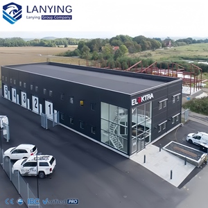 Goede Kwaliteit Geprefabriceerde Magazijn Prefab Workshop Stalen Structuur Hangar Gebouw Voor 4S Auto Showroom - Product Image 1