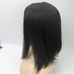 Emeda naturale del cuoio capelluto # 1b di colore naturale parrucca in seta brasiliana europea vergine <span class=keywords><strong>capelli</strong></span> gioiello parrucca sheitel - Product Image 6