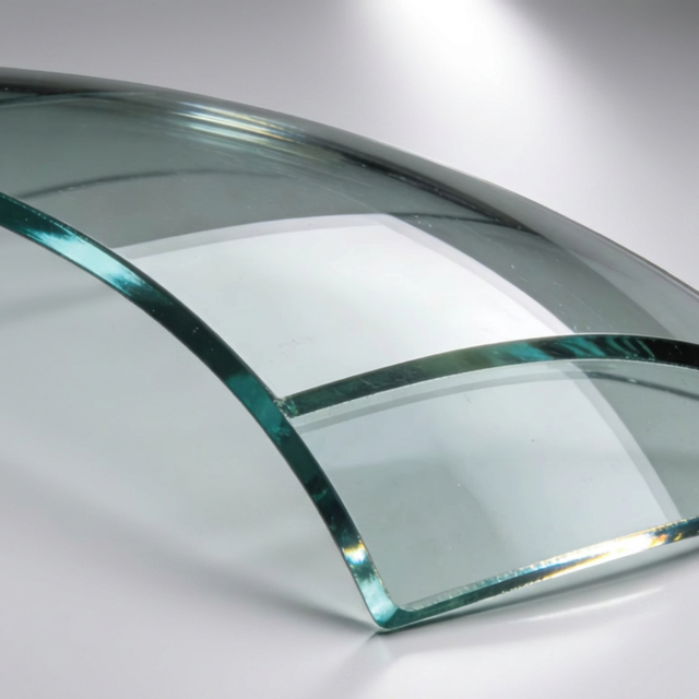 Custom Curved Tempered Clear Glass High Transparent Bent Glass Modern Design for Bedroom Office Hospital Hotel Interior Decor