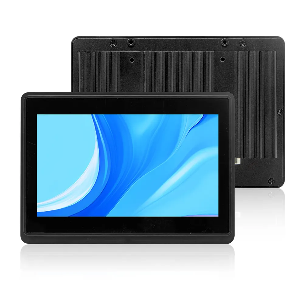 7 Zoll wasserdichter tragbarer Touchscreen-Monitor LCD-Touch-Monitor mit Metalls chutz gehäuse