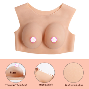 LGBT большая чашка силиконовый Топ поддельные сиськи искусственный силиконовый бюстгальтер для груди - Product Image 5