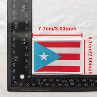Tissu de drapeau national personnalisé en gros tissé fer sur étiquettes patchs pour chapeaux vêtements