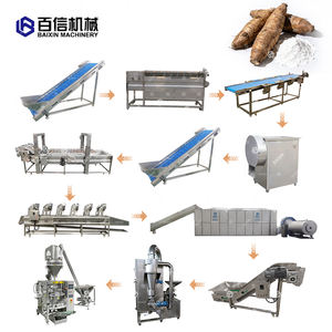 Industrial Cassava Food Flour Leaves Processing <b>Line</b> Plant Vegetable Cassava Powder Drying Grinding Machine <b>Production</b> <b>Line</b> - Product Image 1