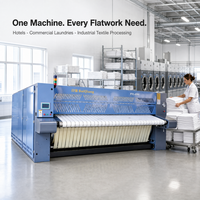 Machine à repasser à plat commerciale à haute efficacité en acier inoxydable, fabriquée en Chine, avec support multi-rouleaux, repasseuse à vapeur pour draps
