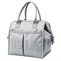 Sac de pique-nique isotherme résistant à l'eau avec grande capacité intérieure, pochette isotherme personnalisable pour les excursions en plein air