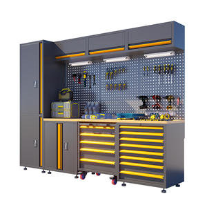 2026 Heavy Duty Garage Furniture Workshop Workbench Garage Units Steel <b>Tool</b> Storage Cabinets Large Combination <b>Tool</b> Cabinet - Product Image 2