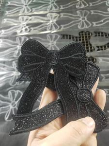 Nouvelle Patch Brodé Écologique Thermocollant 4 pouces / 4,7 pouces avec Nœud Scintillant Coloré pour Décoration de Chapeaux et Sweats à Capuche - Product Image 4