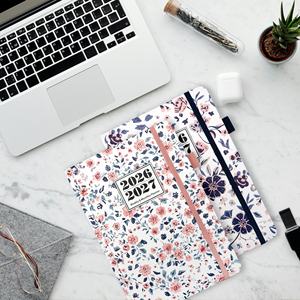 Agenda 2026-2027 <span class=keywords><strong>de</strong></span> Tapa Dura Fácil <span class=keywords><strong>de</strong></span> Abrir y Cerrar, Ideal para <span class=keywords><strong>Acuerdos</strong></span> Laborales y Planificación Diaria - Product Image 1