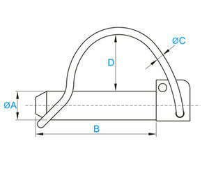 <span class=keywords><strong>Goupille</strong></span> d'attelage de 12 mm x 65 mm <span class=keywords><strong>pour</strong></span> <span class=keywords><strong>tube</strong></span> <span class=keywords><strong>pour</strong></span> clip de tuyau - Product Image 6