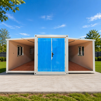 Maison conteneur moderne extensible, villa portable pliable, structure en acier léger, maison mobile de luxe préfabriquée clé en main, personnalisable