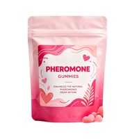 Gummies aux phéromones pour femmes, nouvelle formule, équilibre féminin, saveur fruits rouges, attirance améliorée, vente chaude OEM