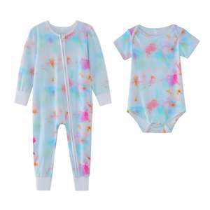 Leesourcing - Combinaison pour bébé garçon à manches longues avec fermeture éclair, en tissu de fibre de bambou de haute qualité, personnalisable avec impression - Product Image 6