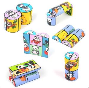 Đồ chơi giảm stress hình khối lập phương hình gấu trúc 3D đ<span class=keywords><strong>a</strong></span> dạng bán buôn, đồ chơi giáo dục cho trẻ em, khối lập phương vô cực 3D - Product Image 2