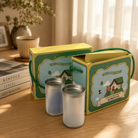 Boîtes à bonbons personnalisées avec logo imprimé pour l'emballage de poudre de matcha, boîtes en carton blanc pliables et colorées, vente chaude