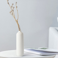 Vase en céramique de fournisseur chinois, design élégant, grand porte-fleurs, vases en porcelaine minimalistes pour la décoration de la maison