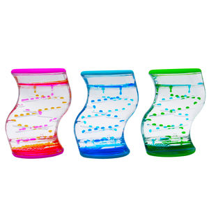 <span class=keywords><strong>Sablier</strong></span> liquide en forme de S avec logo personnalisé, jouets pour enfants, gouttes d'huile flottantes en acrylique, mouvement liquide, gouttes d'eau, <span class=keywords><strong>sablier</strong></span> liquide - Product Image 3