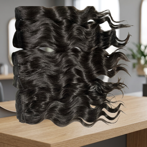 Extensiones de Cabello Humano Remy Brasileño Ondulado a Vapor, 100g, Doble Trama a Máquina, Alta Calidad, Tratamiento Permanente, Todos los Colores - Product Image 2