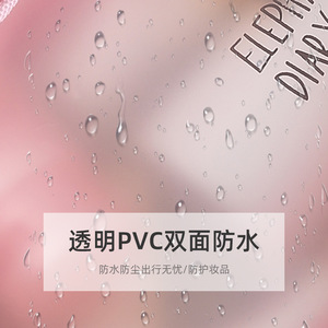 Transparent Cosmetic Bag With Cartoon Design Waterproof Makeup Storage <b>Case</b> For Travel And Daily Use - Product Image 5