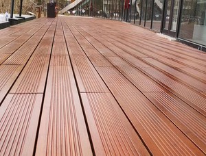 Tarima de Bambú Carbonizado Moderna Antideslizante y Resistente al Desgaste <span class=keywords><strong>para</strong></span> Jardín, Parque, Patios, Terrazas y Balcones - Product Image 6