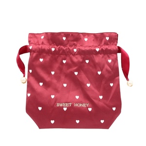 Bolsa de Regalo Navideña de Satén Rojo Suave con Logotipo Personalizado, Bolsa con Cordón para Pelucas, Paquetes de Cabello, Bolsos, Bufandas, Almohadas - Product Image 3