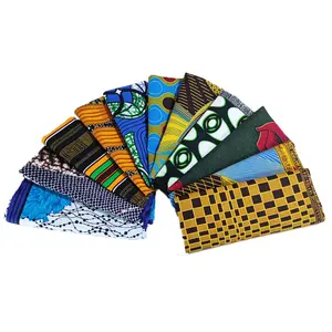 Недорогая африканская ткань с натуральным восковым принтом, Нигерия, Анкара, с индивидуальным дизайном, с принтом, хлопчатобумажная ткань