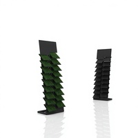 Présentoir vertical Yeks pour gazon synthétique, support métallique sur pied, multi-niveaux, pour dalles de gazon et pierres, idéal pour les salles d'exposition