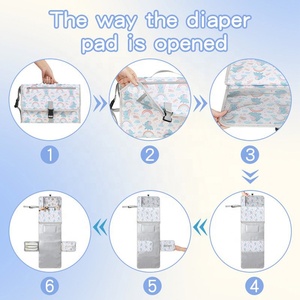 Joli design imperméable à l'eau coussin de couche pour bébé coussin à langer portable pour bébé prix compétitif doublures de matelas à langer imperméables - Product Image 2