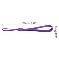 Cordon de cou coloré en corde de pin tressée pour téléphone portable, avec porte-clés, porte-clé USB, porte-badge et accessoires électroniques