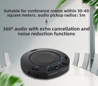 Microphone omnidirectionnel, audio haute définition, prise de son à 360°, autonomie de batterie longue durée, système de conférence sans fil pour